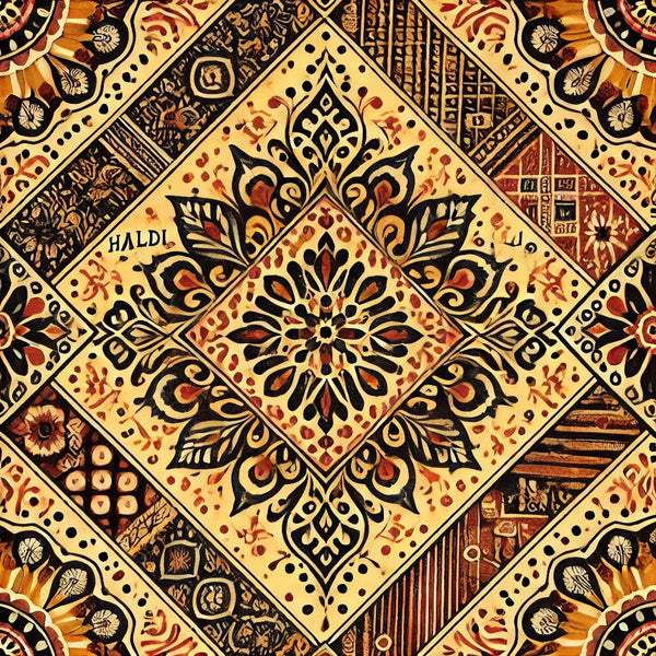 Haldi in Ajrakh Printing: The Golden Hue of Tradition and Sustainability