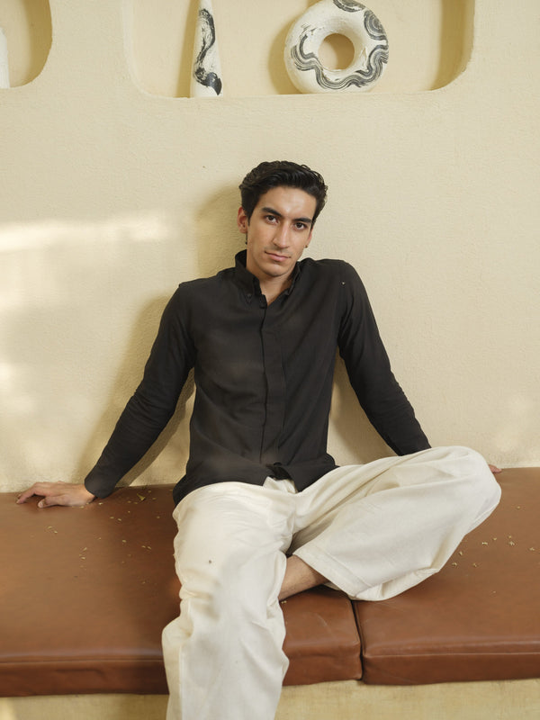 Charcoal Black Organic Shirt