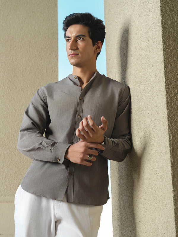 Grey organic dyed shirt