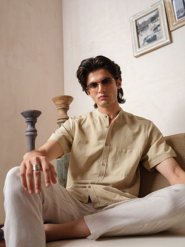 Ivory Linen Shirt